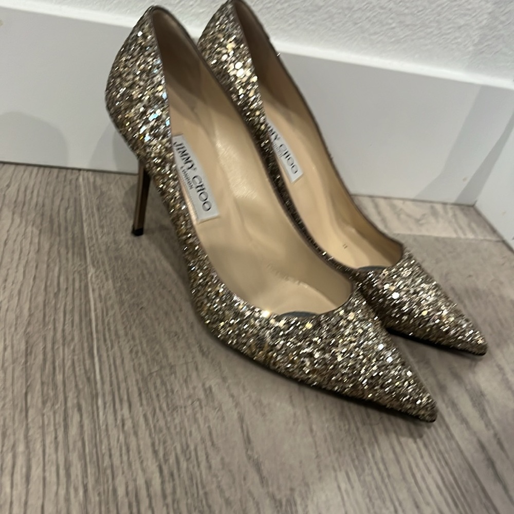 Jimmy Choo Agnes Antique Gold